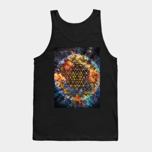 Colorful Sri yantra Mandala Tank Top